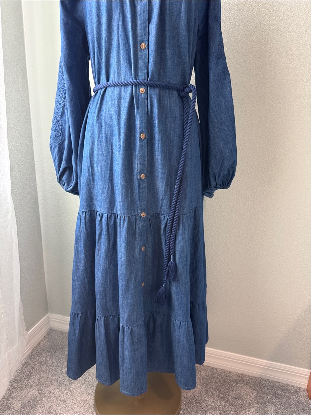 Tommy Bahama denim maxi dress - Picture 3 of 6